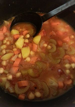 A picture of Stacy's Vegetable Soup.