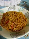Spaghetti angel hair goreng