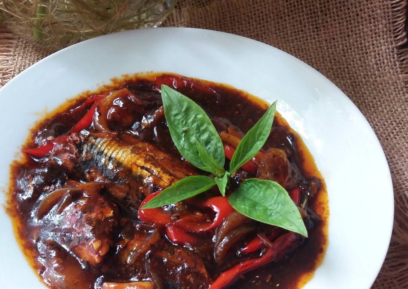Ikan sardin goreng kicap