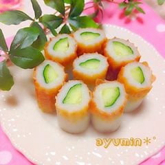 Cucumber Stuffed Chikuwa A picture of Cucumber Stuffed Chikuwa.