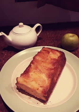 Una foto de Budín de manzana