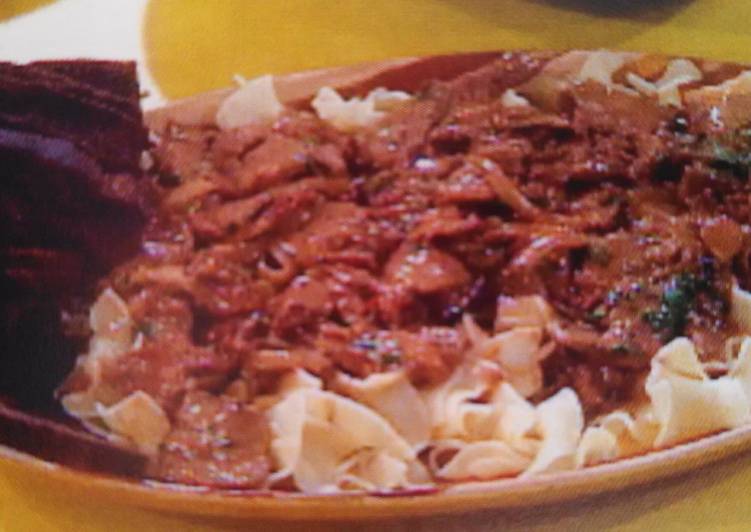 Recipe of Any-night-of-the-week Braised beef and noodles