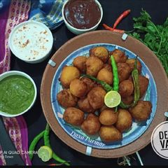 A picture of Desai Vada (South Gujarat Famous Vada).