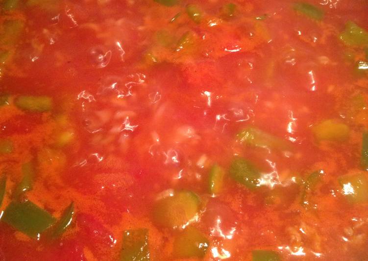 Steps to Prepare Any-night-of-the-week Stuffed Pepper Soup