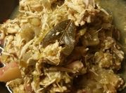 A picture of green chilli chicken