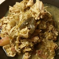 A picture of Shredded Chicken Chili Verde.
