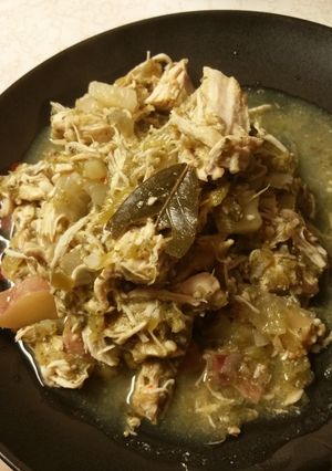 A picture of Shredded Chicken Chili Verde.