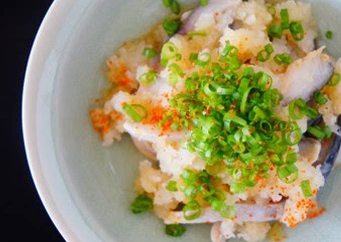 Vinegared Mackerel and Grated Daikon Radish