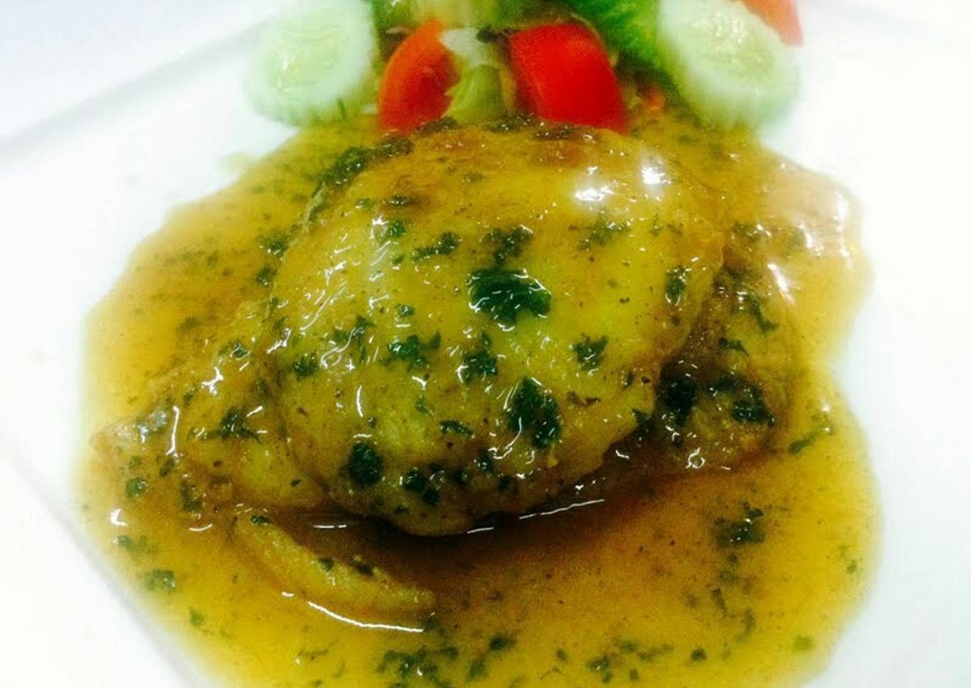 Kanya's Fish Fillets in White wine sauce