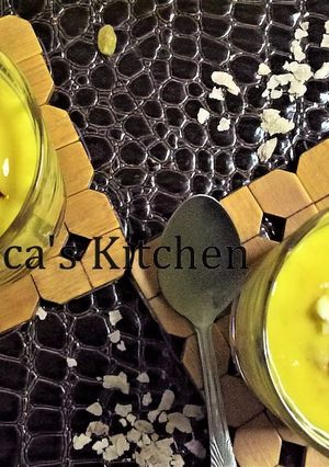 A picture of Aam Doi Cheere (Flattened Rice-Yoghurt-Mango Dessert).