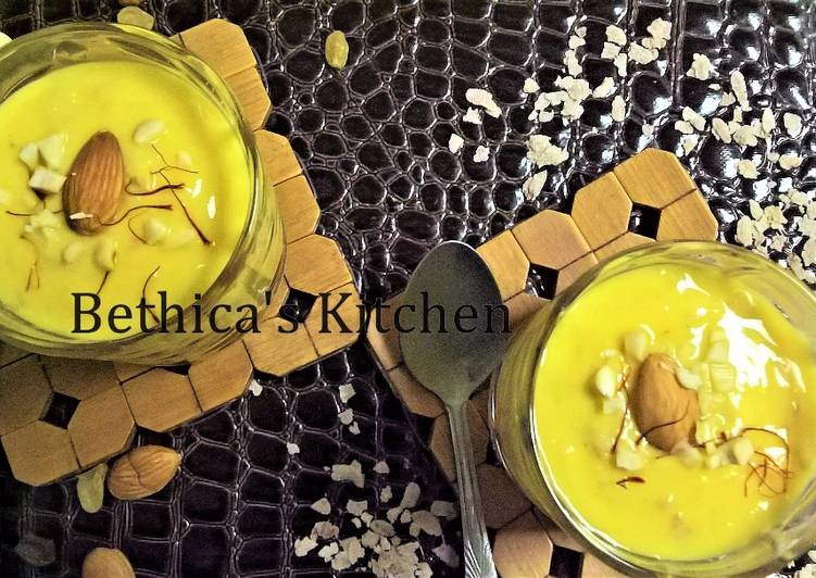 Recipe of Ultimate Aam Doi Cheere (Flattened Rice-Yoghurt-Mango Dessert)