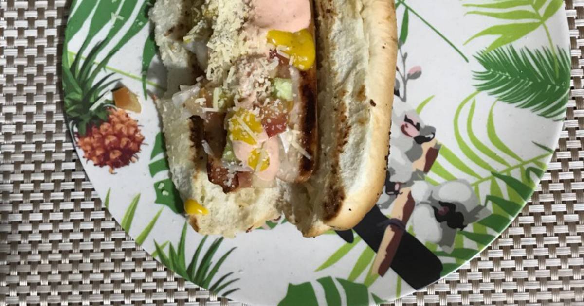 Hot dog Gourmet /Perro caliente Gourmet Receta de Bianqui- Cookpad