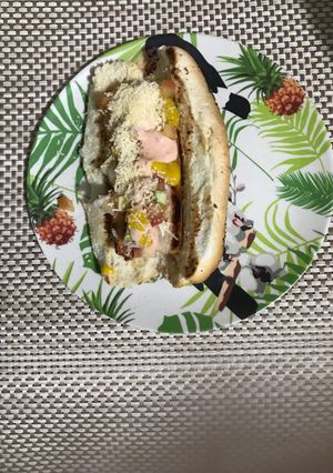 Una foto de Hot dog Gourmet /Perro caliente Gourmet