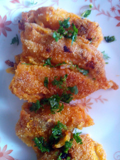 A picture of chicken crisp fry.