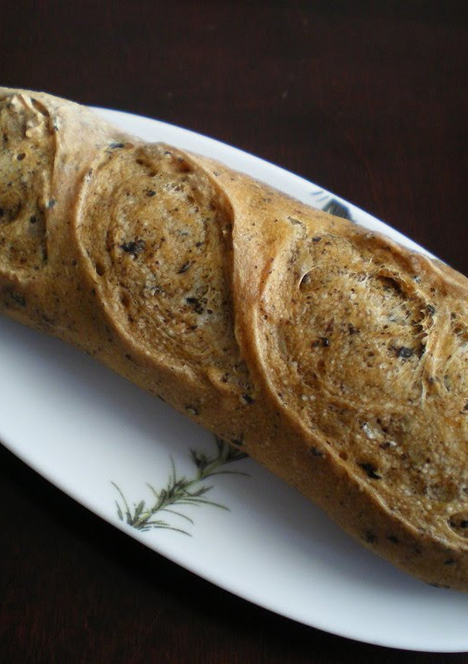 A picture of Made in a Bread Machine! Fragrant Black Tea Baguette.