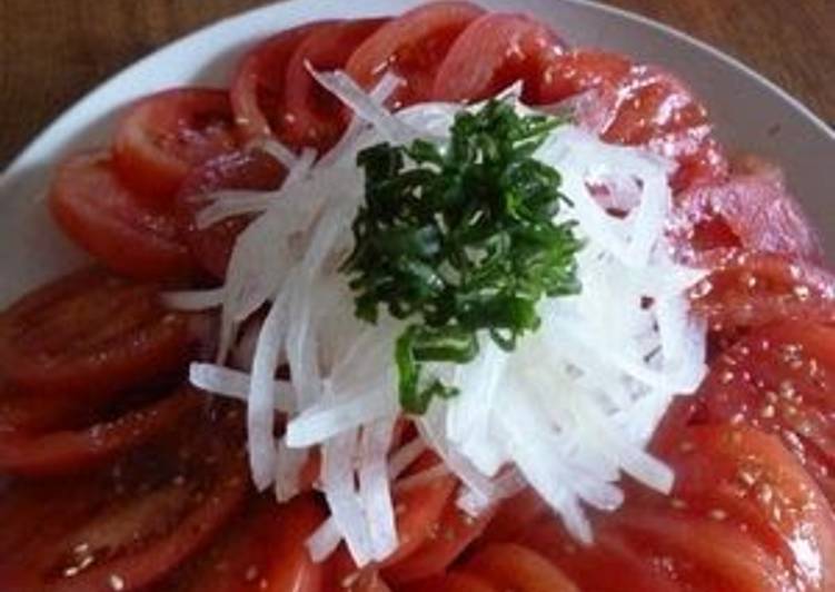 Step-by-Step Guide to Make Super Quick Homemade A Korean Friend&#39;s Recipe For Tomato Salad