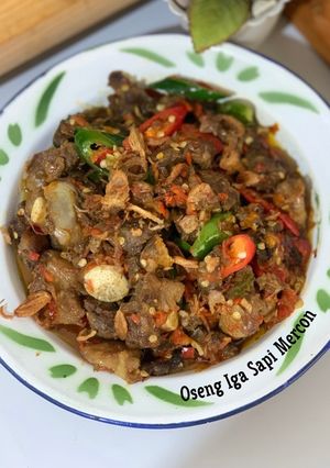 Foto resep Oseng Iga Sapi Mercon