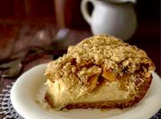 Una foto di torta farina avena e mele