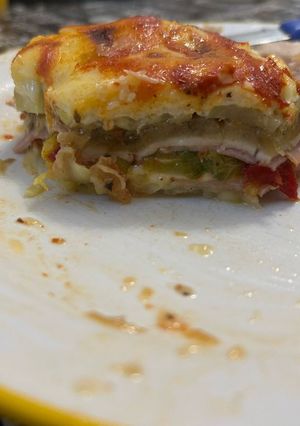 Una foto de Lasagna de verduras