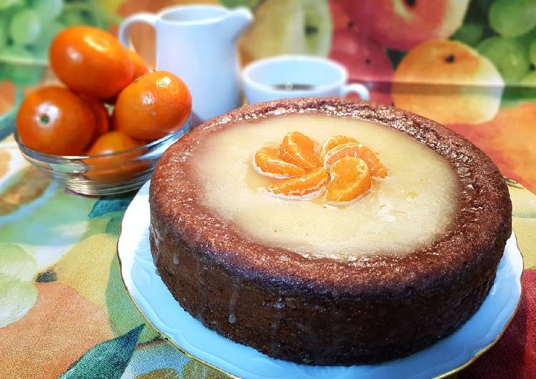 Bizcocho de mandarina y plátano