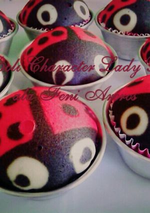 Foto resep Bolu Character Lady Bird