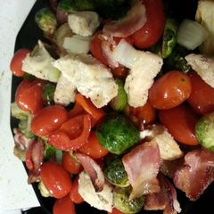 A picture of Baked Brussel Sprout Salad.