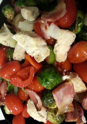 A picture of Baked Brussel Sprout Salad.