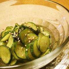 A picture of Side Dish Spicy Cucumber Stir-fry.