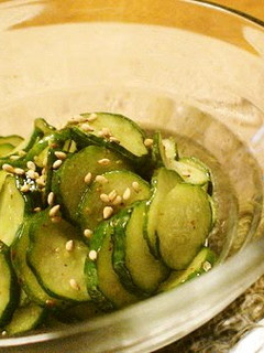 A picture of Side Dish Spicy Cucumber Stir-fry.