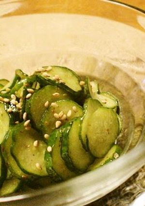 A picture of Side Dish Spicy Cucumber Stir-fry.
