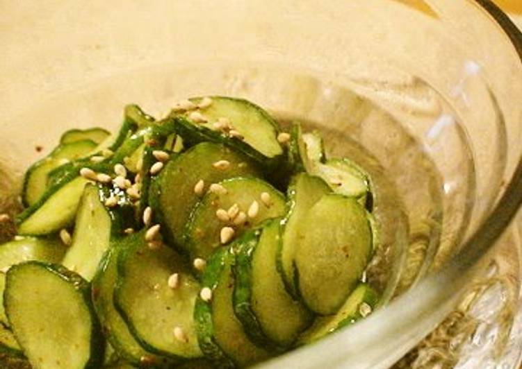 Easiest Way to Make Quick Side Dish Spicy Cucumber Stir-fry