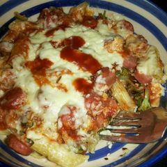 A picture of Broccoli Mozzarella Pasta.