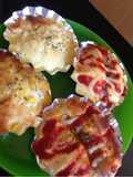 5 Minutes in the Toaster Oven! Mini Savory Breads with Pancake Mix