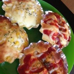 A picture of 5 Minutes in the Toaster Oven! Mini Savory Breads with Pancake Mix.