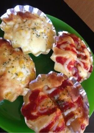 A picture of 5 Minutes in the Toaster Oven! Mini Savory Breads with Pancake Mix.