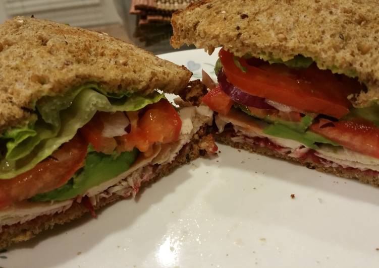 Leftover Turkey Avo Sandwich