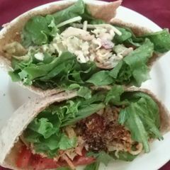 A picture of Dean's Simple Maryland Style Crab Crunch Salad Pita Pocket.