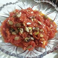 A picture of Gajar ka halwa.