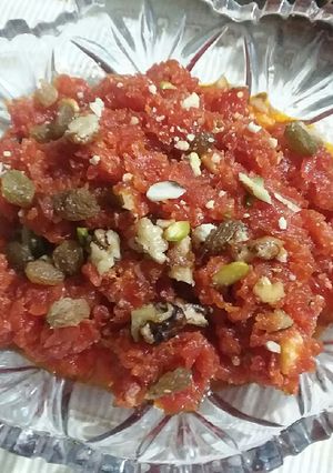 A picture of Gajar ka halwa.