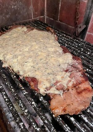 Una foto de Matambre al roquefort a la parrilla