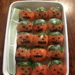 A picture of Sushi Balls Halloween For a Potluck.