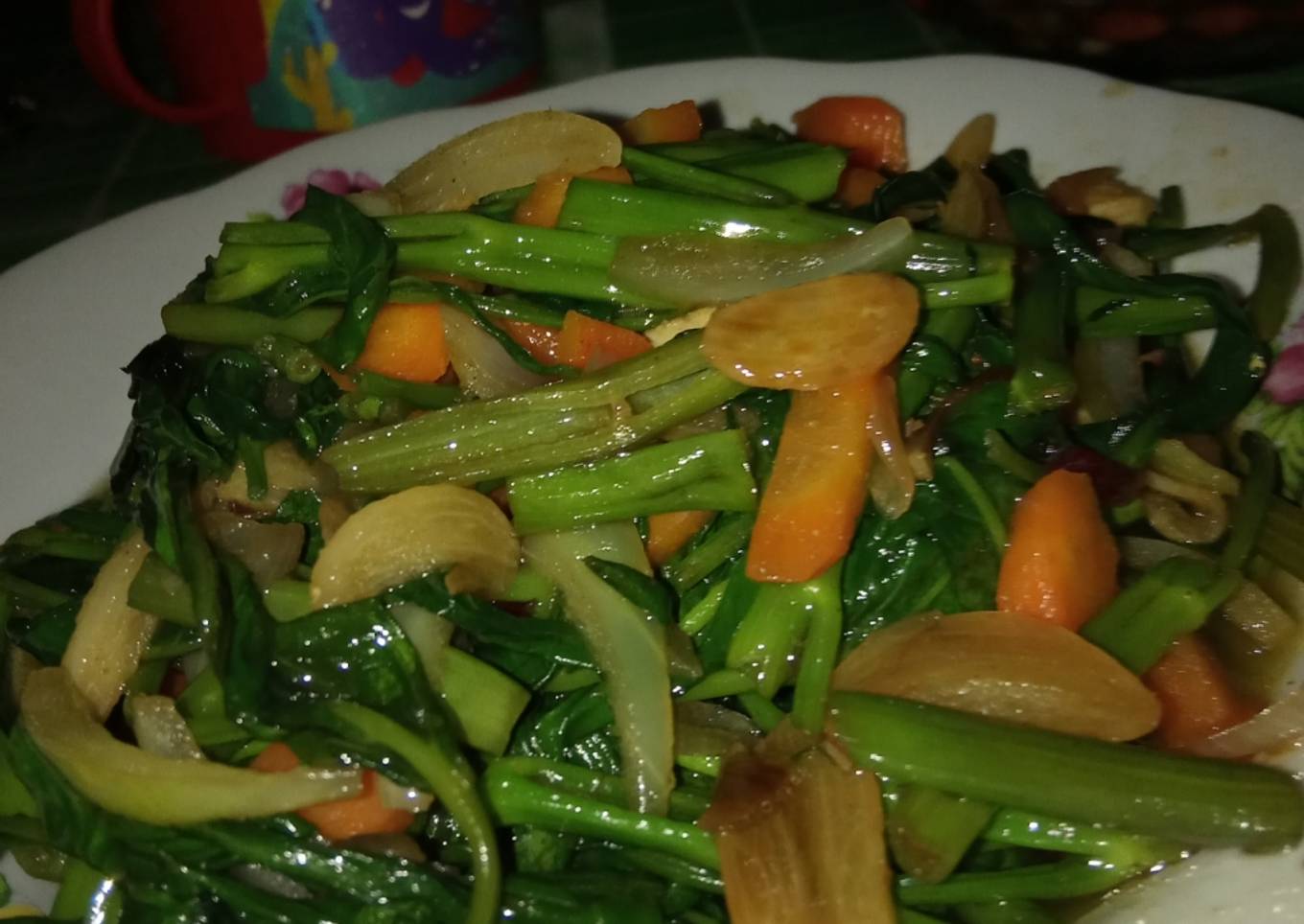 Tumis kangkung (no pedes)