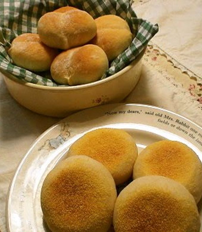 A picture of Homemade English Muffin.