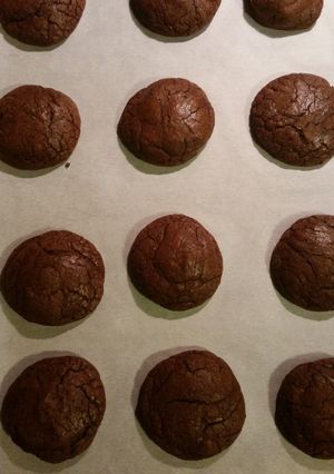 A picture of Chewy Chocolate Mocha Cookies.