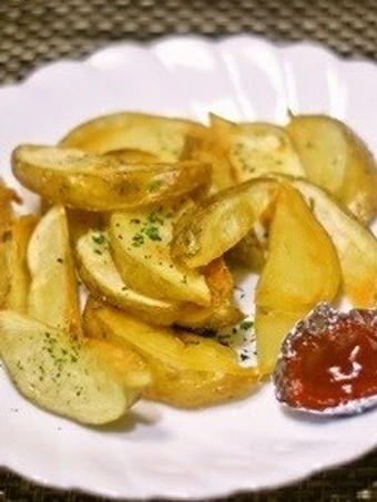 Recipe Thick Potato Wedges with Skins which Delicious