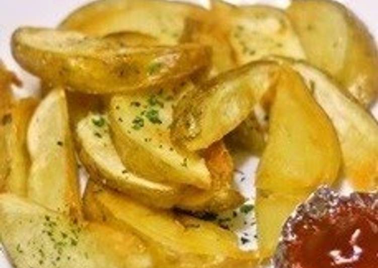 Recipe: Delectable Thick Potato Wedges With Skins