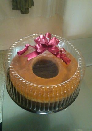 Una foto de Chocoflan