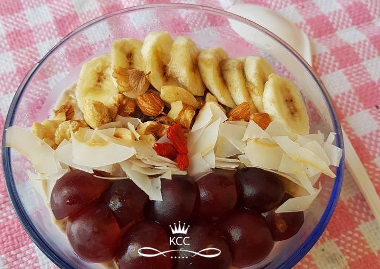 Resep Overnight Oatmeal (non dairy) Anti Gagal