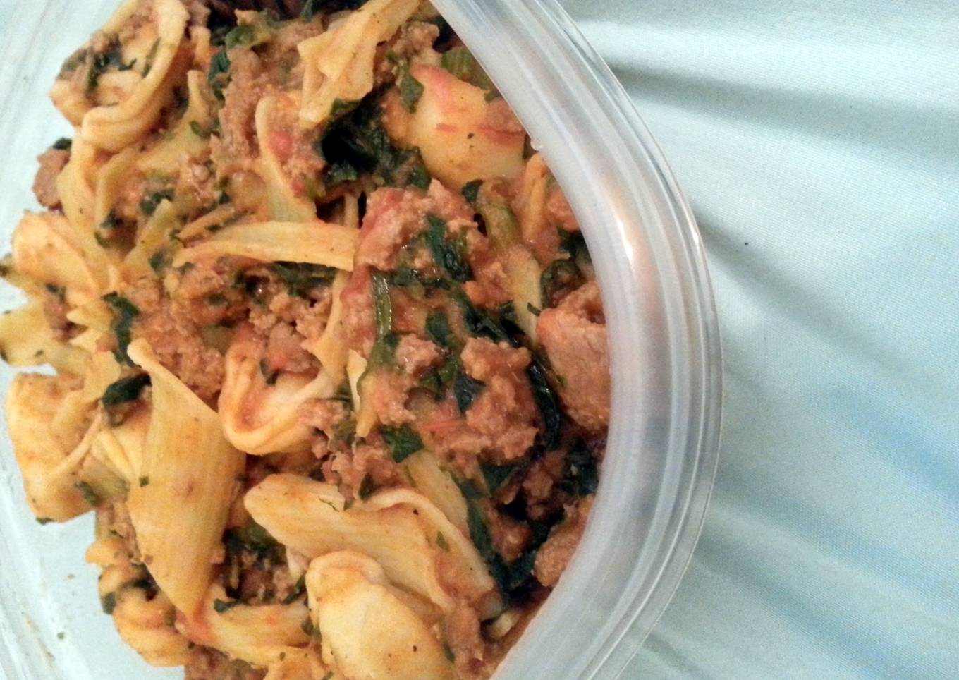 Gluten free vodka sauce tortellini