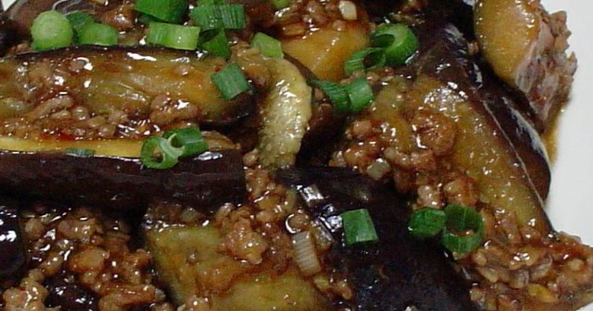 Very simple 'seasoned eggplant' using a microwave